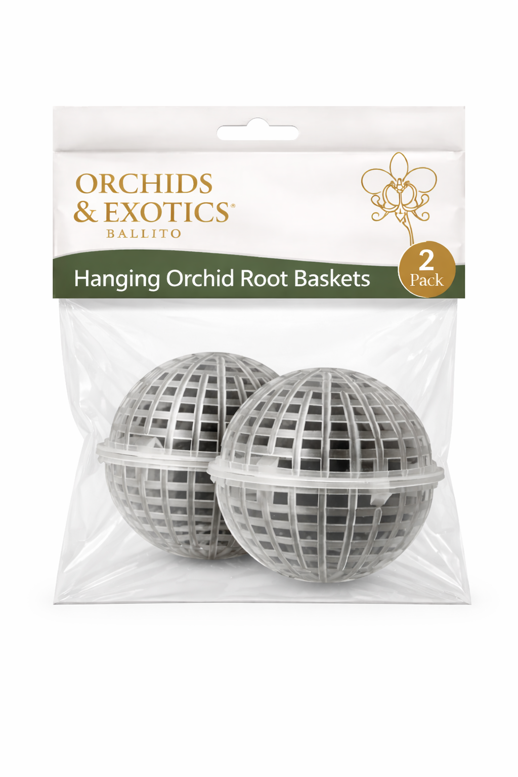 Hanging Orchid Root Baskets (2-Pack)